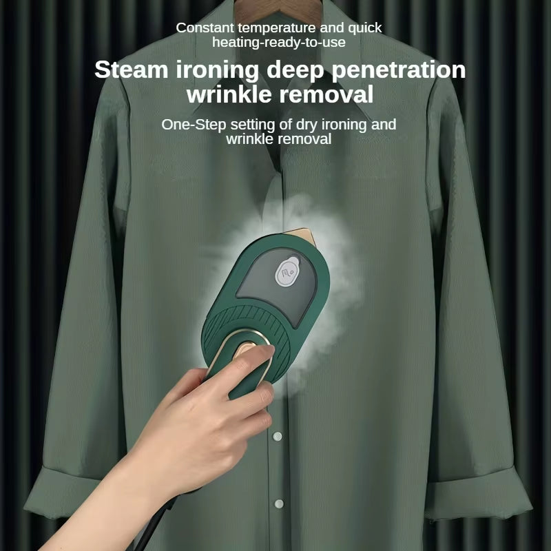 New 3 in 1 Mini Steam Iron,Travel Iron with Steam,Portable Ironing Clothes Foldable Rotating Handheld Steam Iron for Hometravel