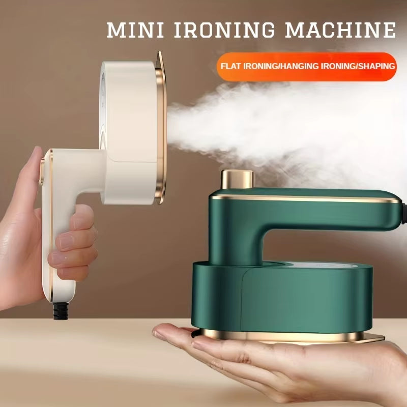 New 3 in 1 Mini Steam Iron,Travel Iron with Steam,Portable Ironing Clothes Foldable Rotating Handheld Steam Iron for Hometravel